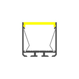 Surface Mount LED Aluminum Channel ~ Model SPL35-FL [Profile Only] - Wired4Signs USA - Buy LED lighting online