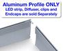 Baseboard LED Lighting Profile ~ Model Alu-Baseboard - Wired4Signs USA - Buy LED lighting online