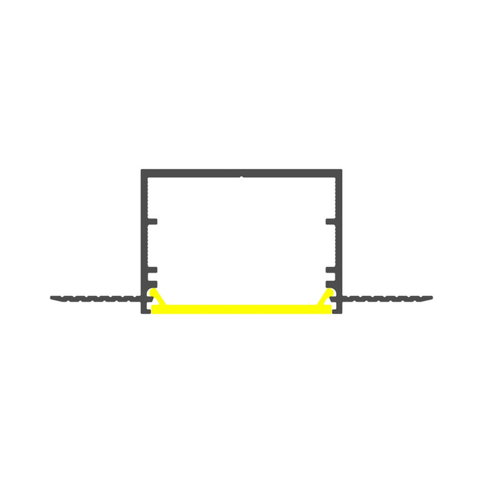 1.3" Deep-Section Plaster-in Drywall LED Channel ~ Model Vario30-05 - Wired4Signs USA - Buy LED lighting online