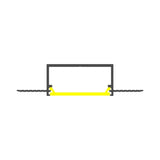 1.3" Shallow-Section Plaster-in Drywall LED Channel ~ Model Vario30-04 - Wired4Signs USA - Buy LED lighting online