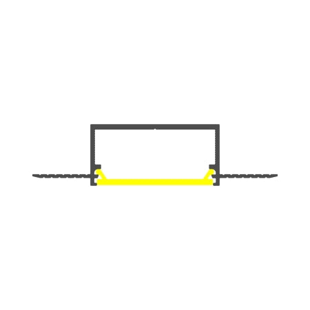 1.3" Shallow-Section Plaster-in Drywall LED Channel ~ Model Vario30-04 - Wired4Signs USA - Buy LED lighting online