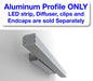 (Discontinued) Double-Sided LED Wall Sconce Channel ~ Model PL35D - Wired4Signs USA - Buy LED lighting online