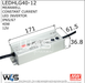 Meanwell HLG Series Indoor / Outdoor LED Driver ~ 7 year warranty - Wired4Signs USA - Buy LED lighting online
