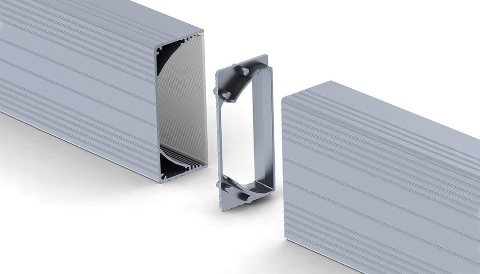 Aluminum linear connector for PLW80N LED profile - Wired4Signs USA - Buy LED lighting online