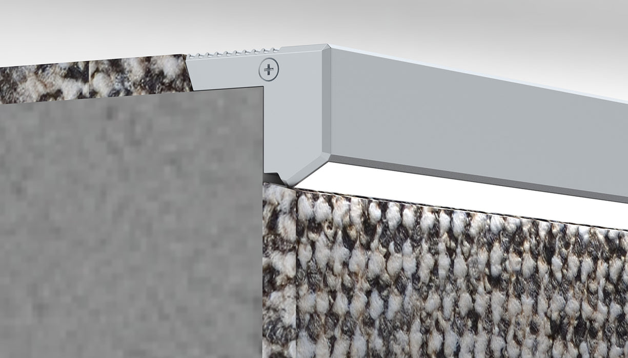 Small LED Stair Nosing Channel ~ Model Alu-Stair Nano - Wired4Signs USA - Buy LED lighting online
