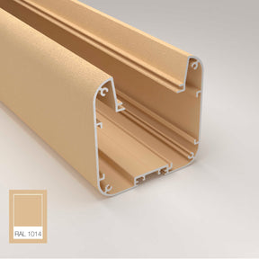 Ivory - Modern Pendant Strip Light Channel ~ Model Antonio | Wired4signs USA | Surface mounted channel, Light pendant, led light diffuser, smd led