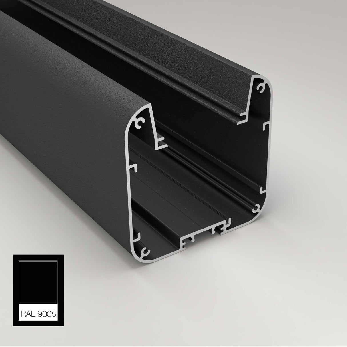 Black - Modern Pendant Strip Light Channel ~ Model Antonio | Wired4signs USA | Surface mounted channel, Light pendant, led light diffuser, smd led