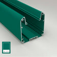 Green - Modern Pendant Strip Light Channel ~ Model Antonio | Wired4signs USA | Surface mounted channel, Light pendant, led light diffuser, smd led