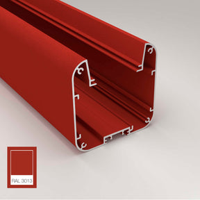 Red - Modern Pendant Strip Light Channel ~ Model Antonio | Wired4signs USA | Surface mounted channel, Light pendant, led light diffuser, smd led