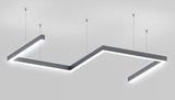 Direct/Indirect Linear Pendant Lighting LED Channel ~ Model DPL70FL - Wired4Signs USA - Buy LED lighting online