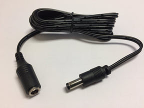 LED DC Connector Cable (1.8m or 5.9ft) Black - Non Water Proof - Wired4Signs USA - Buy LED lighting online