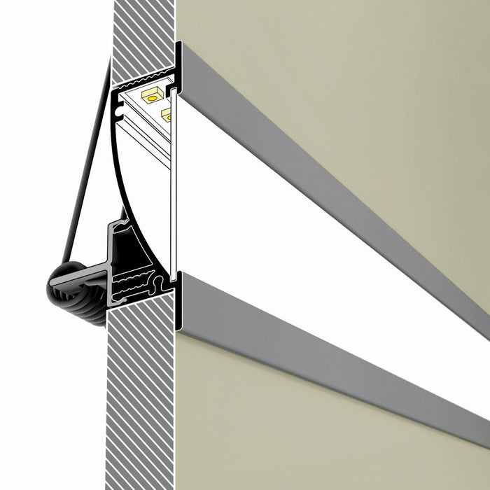 Cove Light Recessed Drywall LED Channel ~ Model Flat8 - Wired4Signs USA - Buy LED lighting online