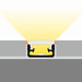 Recessed Walk-Over LED Channel for Tiled Floors ~ Model Floor12 - Wired4Signs USA - Buy LED lighting online