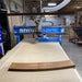 Curved Sneeze Guard With Wooden Frame - Wired4Signs USA - Buy LED lighting online