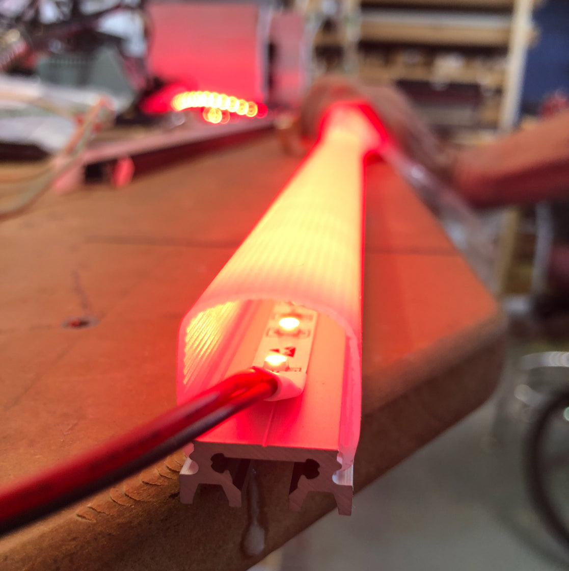 180 Deg Square Neon LED Diffuser Channel Alu-Square For Sale