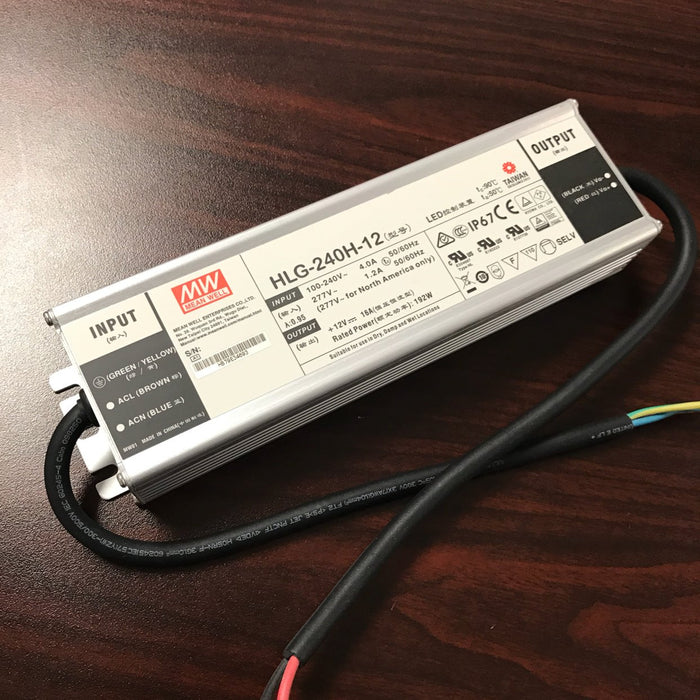 Meanwell HLG Series Indoor / Outdoor LED Driver ~ 7 year warranty - Wired4Signs USA - Buy LED lighting online