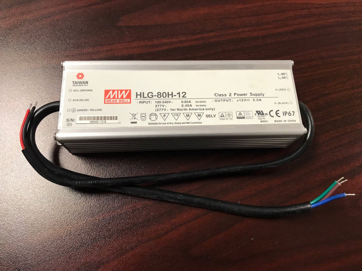 Meanwell HLG Series Indoor / Outdoor LED Driver ~ 7 year warranty - Wired4Signs USA - Buy LED lighting online