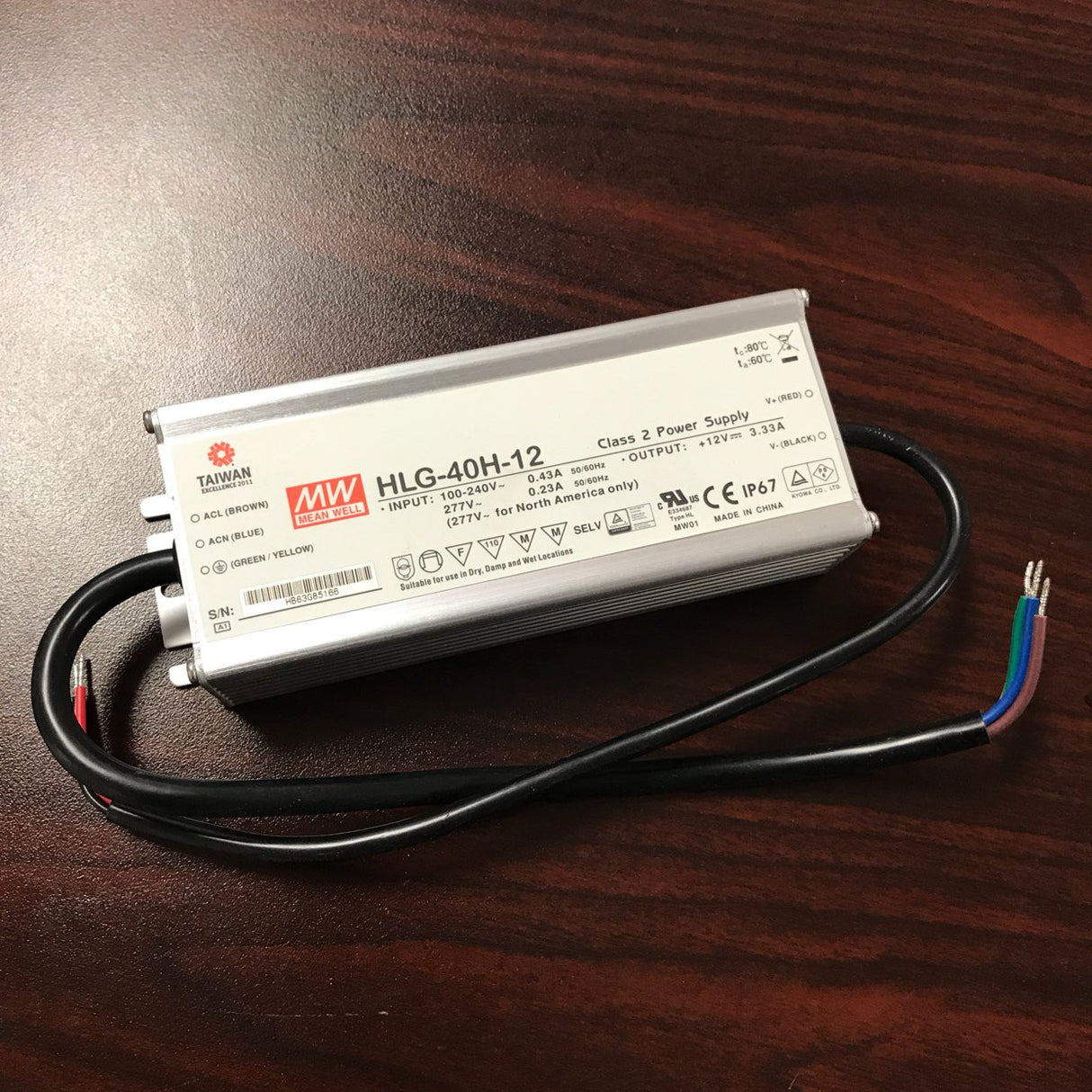 Meanwell HLG Series Indoor / Outdoor LED Driver ~ 7 year warranty - Wired4Signs USA - Buy LED lighting online