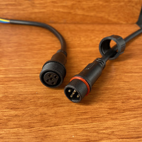 RGBW 5Pin Black Waterproof IP65 LED Connector Male Female 40cm/Pair - Wired4Signs USA - Buy LED lighting online