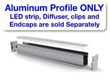 Surface Mount LED Strip Channel ~ Model SLW20 [Profile Only] - Wired4Signs USA - Buy LED lighting online