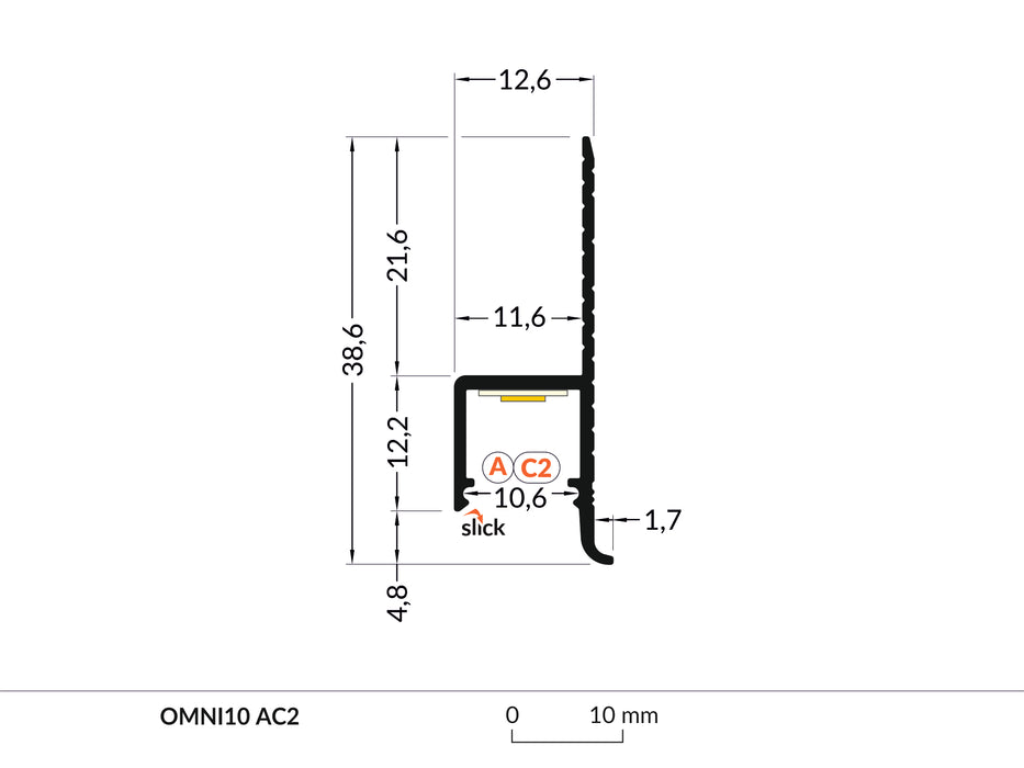 Hidden Drywall LED Channel ~ Model Omni10 - Wired4Signs USA - Buy LED lighting online
