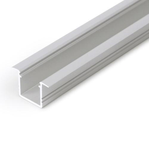 Aluminum LED channel white background