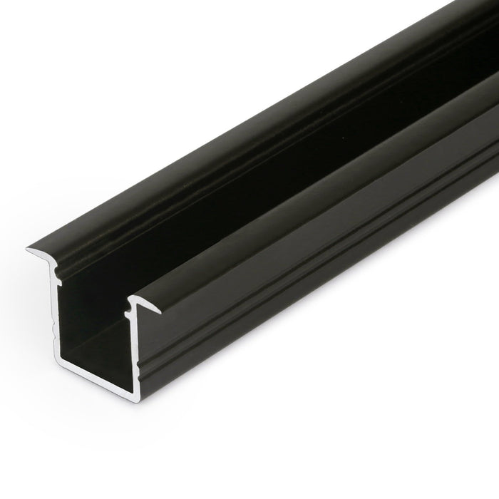Black aluminum LED channel 