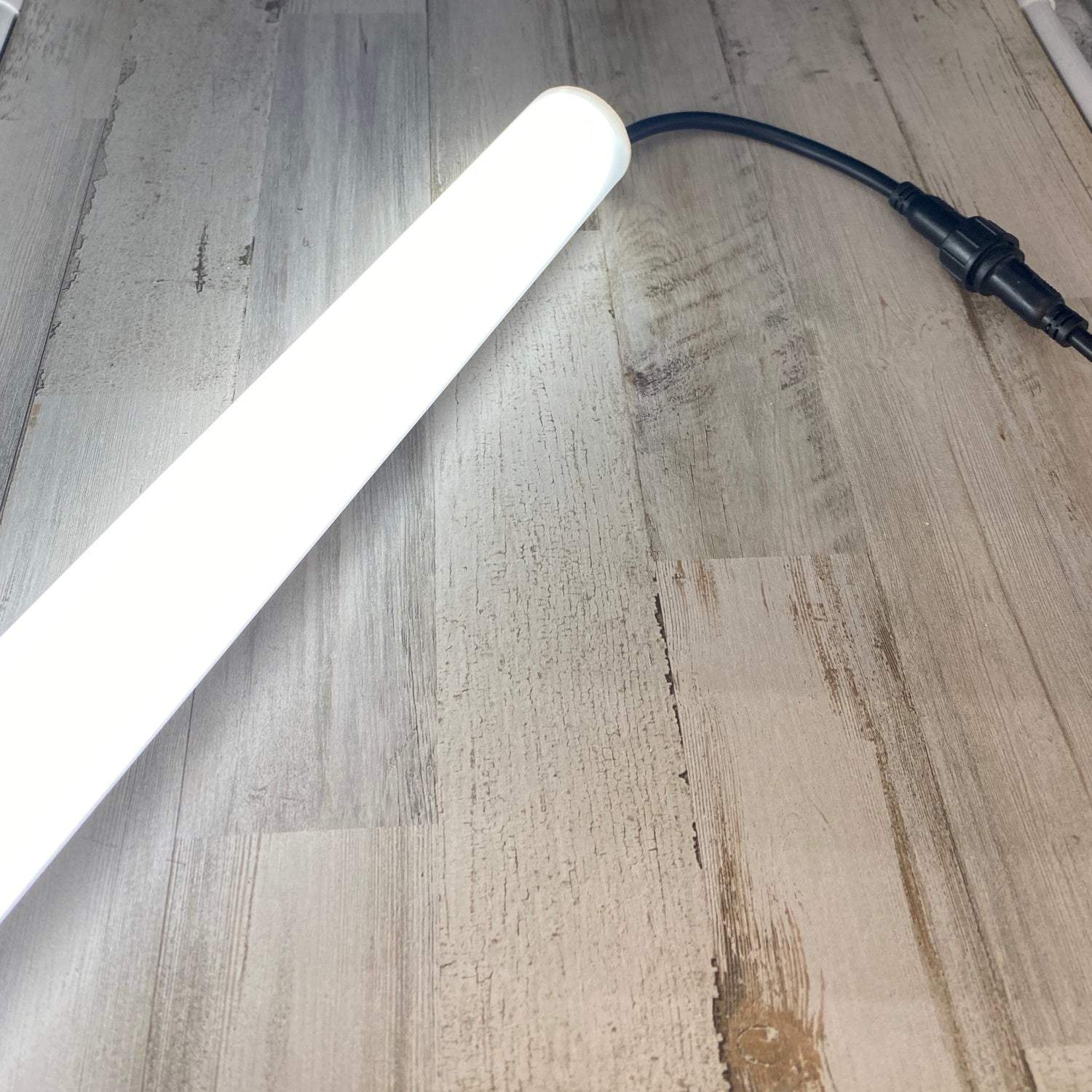 White Polycarbonate LED Diffuser Tube Light Fixture ~ Smokies38 Series