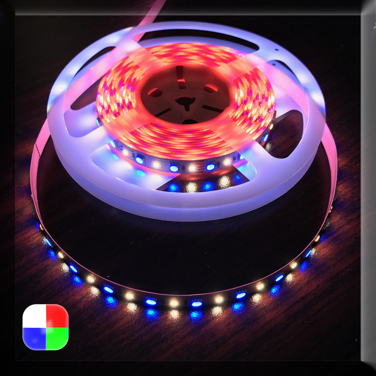 High CRI RGBW IP20 LED Strip (24V) ~ Iris Series - Wired4Signs USA - Buy LED lighting online