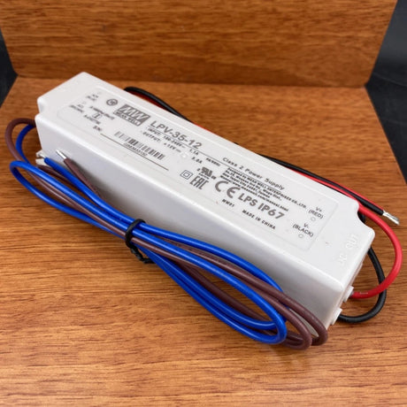 Compact IP67 Waterproof LED Driver ~ Meanwell LPV Series - Wired4Signs USA - Buy LED lighting online