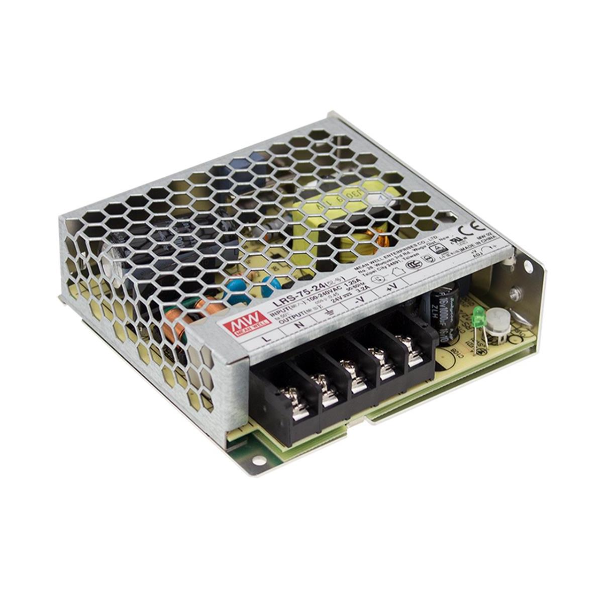 Indoor Enclosed LED Driver (24V) ~ Meanwell LRS Series - Wired4Signs USA - Buy LED lighting online
