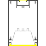 3.5x2.2" Linear Suspension Lighting Channel ~ Model Munich Magnum - Wired4Signs USA - Buy LED lighting online