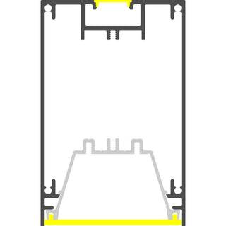 3.5x2.2" Linear Suspension Lighting Channel ~ Model Munich Magnum - Wired4Signs USA - Buy LED lighting online