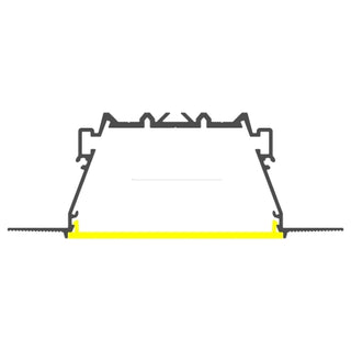 2.76" Large Plaster-in Trimless LED Drywall Channel ~ Model RPL70US - Wired4Signs USA - Buy LED lighting online