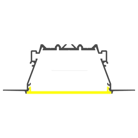 2.76" Large Plaster-in Trimless LED Drywall Channel ~ Model RPL70US - Wired4Signs USA - Buy LED lighting online