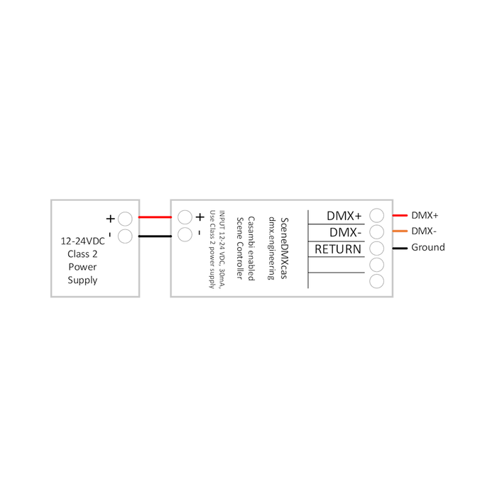 DMX to Casambi Wireless Scene Selector ~ Model SceneDMXcas - Wired4Signs USA - Buy LED lighting online