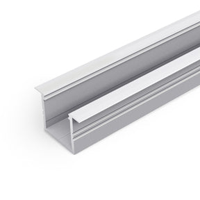 Aluminum channel white background