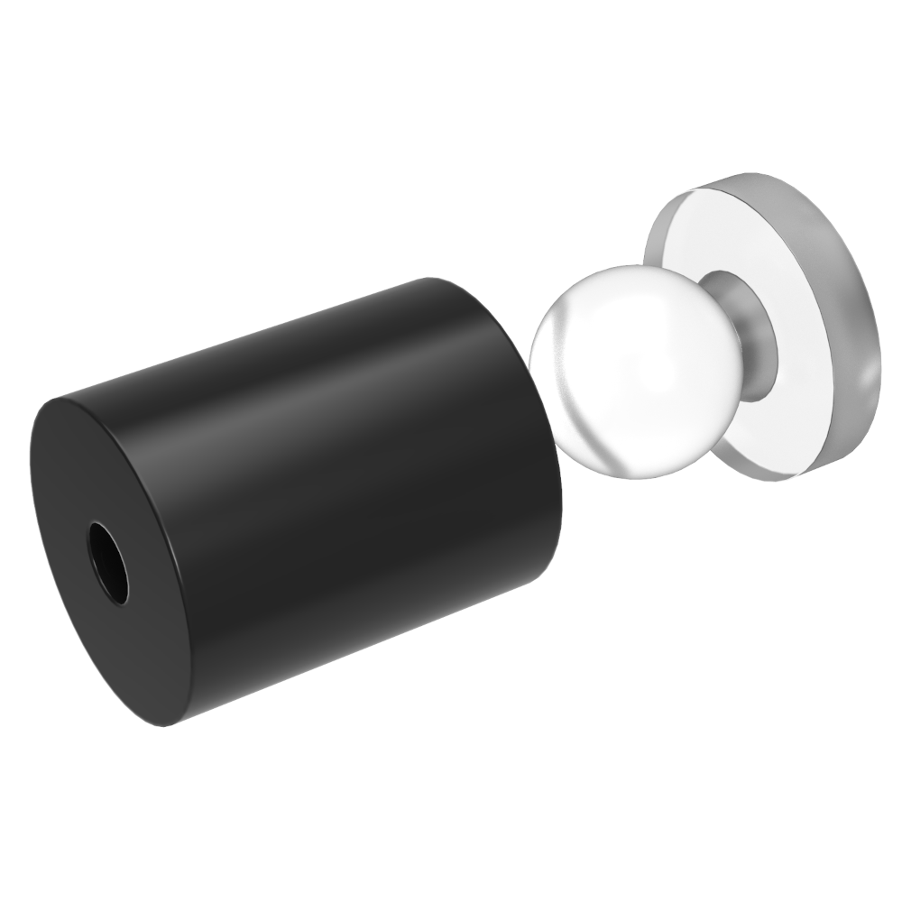 Snapfix Hidden Clip-In Acrylic Standoffs For Signs ~ Small - Wired4Signs USA - Buy LED lighting online
