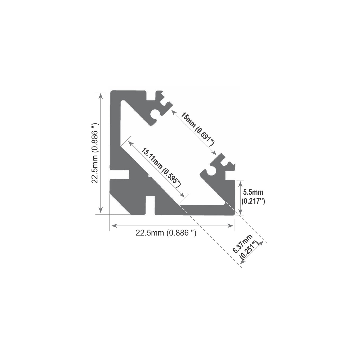 Corner LED Lighting Channel for sale | Best Prices Online