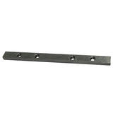 The Straight Joint for Ricardo Profile is a flat metal joining bar featuring four evenly spaced threaded holes, displayed against a white background.