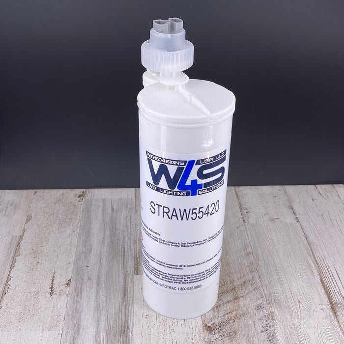 Cream 2-part Methacrylate Adhesive ~ W4S 55420 (500ml 10:1 Mix) - Wired4Signs USA - Buy LED lighting online