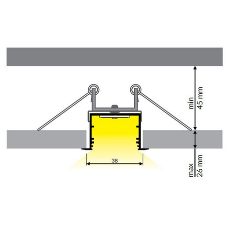 Spring Mounting Clip U9 - Wired4Signs USA - Buy LED lighting online