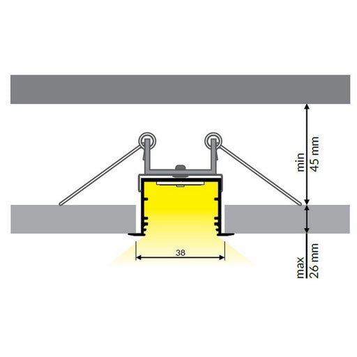 Spring Mounting Clip U9 - Wired4Signs USA - Buy LED lighting online