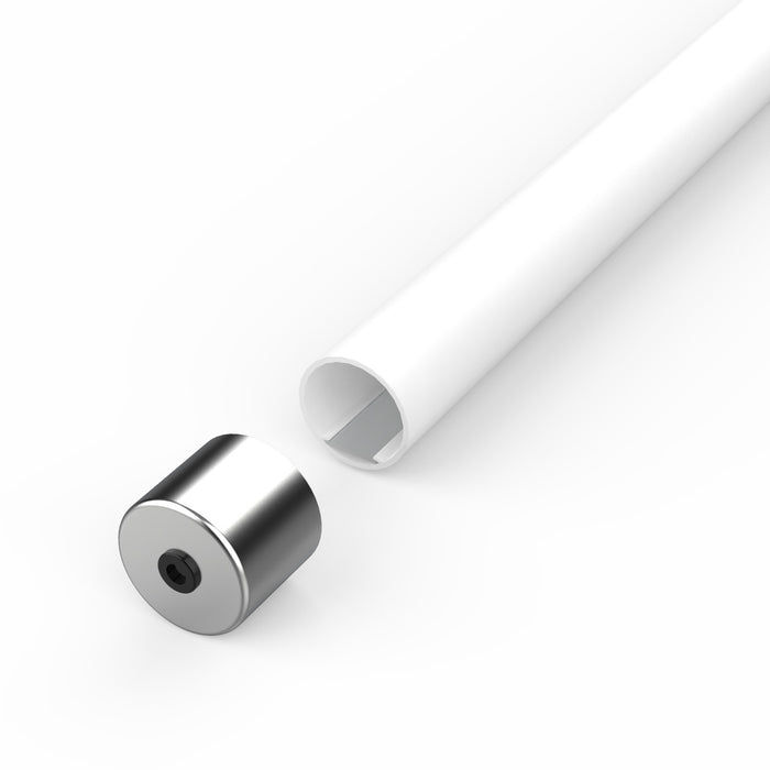 Aluminum End Cover for 1.50" Round Profiles