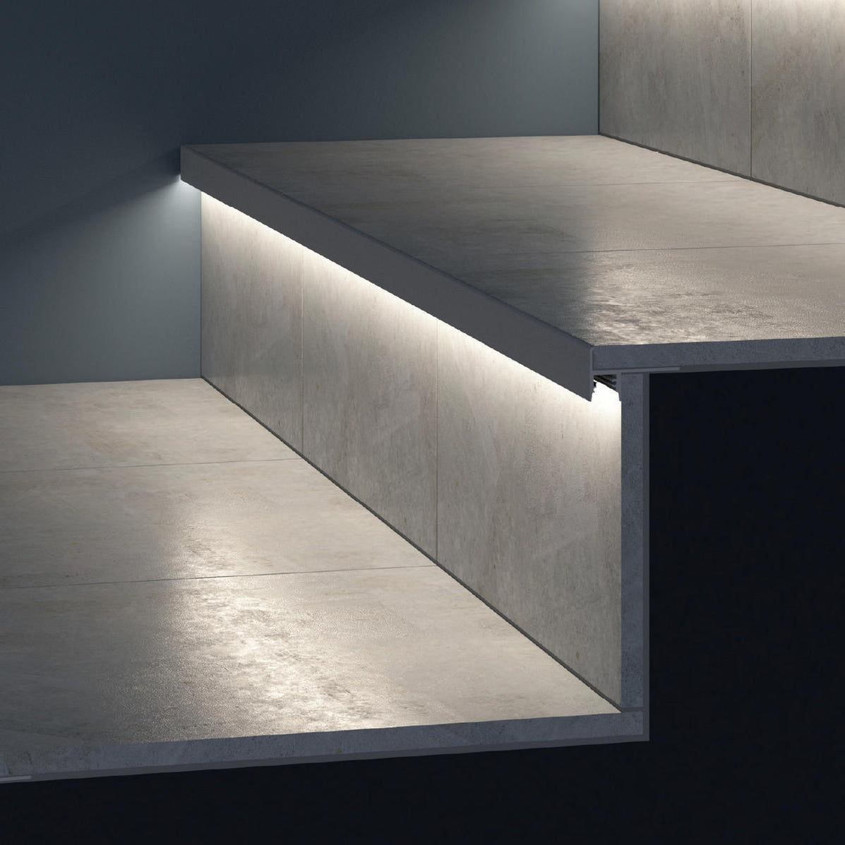 Tiled Stair Nosing LED Channel Up-Tile10 For Sale | Best Prices