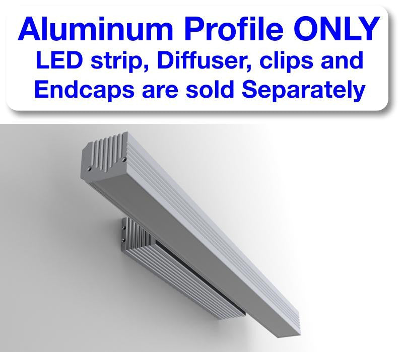 Linear LED Wall Sconce Channel ~ Model PL35S - Wired4Signs USA - Buy LED lighting online