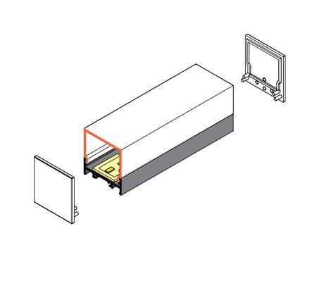 E9 End Cap for Vario30-01 Profile - Wired4Signs USA - Buy LED lighting online