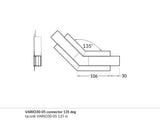 135 Degree Corner Connector for Vario30-05 Profile - Wired4Signs USA - Buy LED lighting online