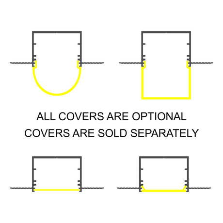 1.3" Deep-Section Plaster-in Drywall LED Channel ~ Model Vario30-05 - Wired4Signs USA - Buy LED lighting online