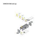 End Cap for Vario30-08 Profile in Power Supply Applications - Wired4Signs USA - Buy LED lighting online